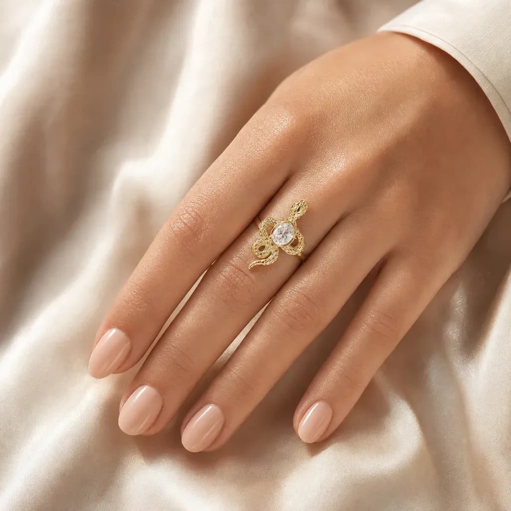 Ring met slangemotief