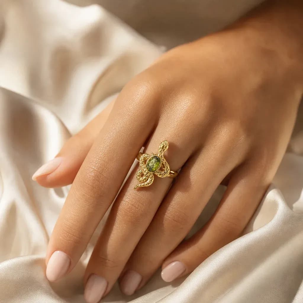Ring met slangemotief