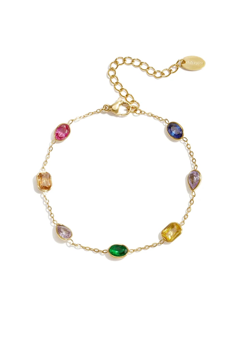 Armband met zirkonia steentjes goud