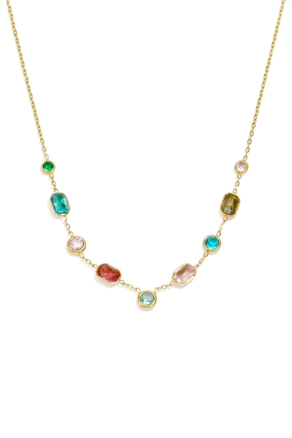 Ketting met geometrische vorm goud
