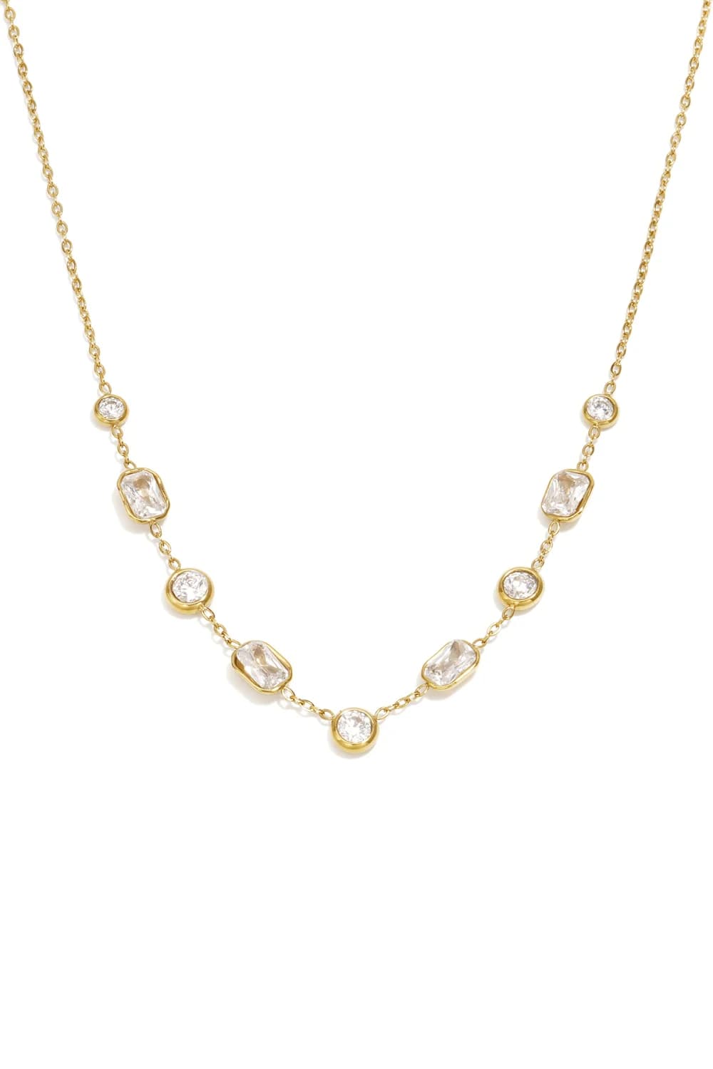 Ketting met geometrische vorm goud
