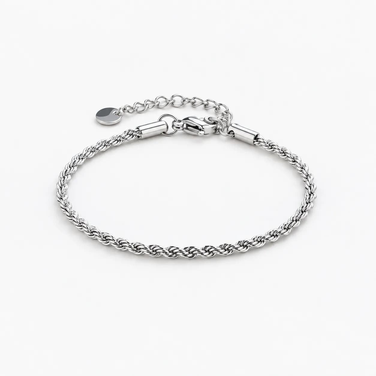 Gedraaide armband zilver